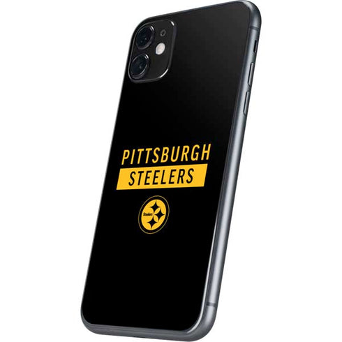NFL Pittsburgh Steelers Black Performance Series iPhone 11 Skin