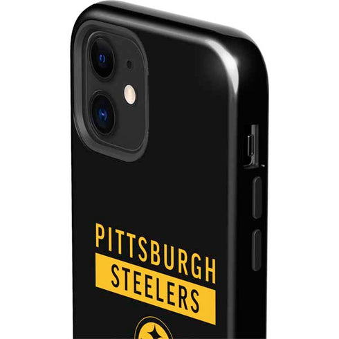 NFL Pittsburgh Steelers Black Performance Series iPhone 12 Impact Case