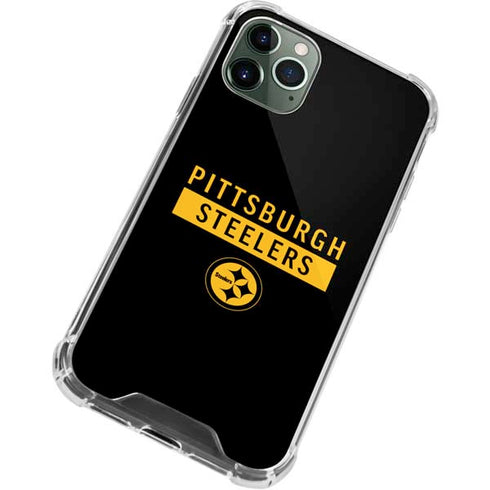 NFL Pittsburgh Steelers Black Performance Series iPhone 12 Pro Clear Case
