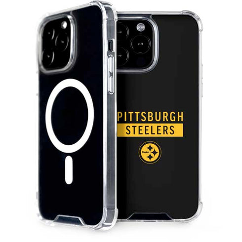NFL Pittsburgh Steelers Black Performance Series iPhone 13 Pro Max MagSafe Case