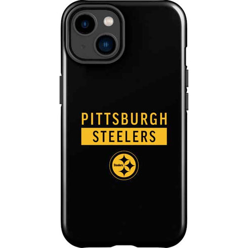 NFL Pittsburgh Steelers Black Performance Series iPhone 15 Plus Impact Case