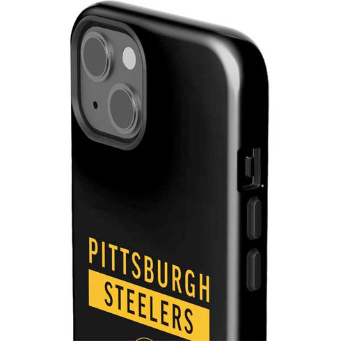NFL Pittsburgh Steelers Black Performance Series iPhone 15 Plus Impact Case