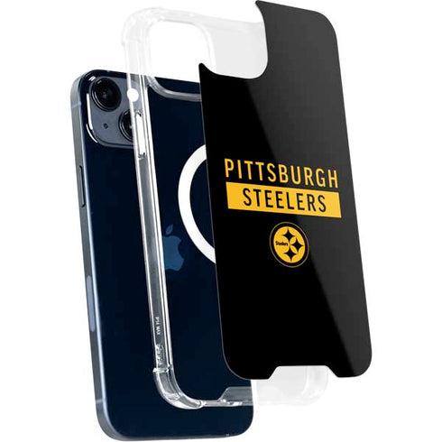 NFL Pittsburgh Steelers Black Performance Series iPhone 15 Plus MagSafe Case