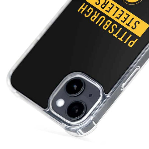 NFL Pittsburgh Steelers Black Performance Series iPhone 15 Plus MagSafe Case