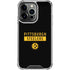 NFL Pittsburgh Steelers Black Performance Series iPhone 15 Pro Clear Case