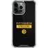 NFL Pittsburgh Steelers Black Performance Series iPhone 14 Pro Max Clear Case