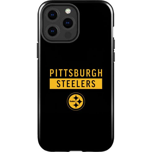 NFL Pittsburgh Steelers Black Performance Series iPhone 15 Pro Max Impact Case