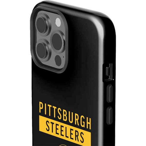 NFL Pittsburgh Steelers Black Performance Series iPhone 15 Pro Max Impact Case