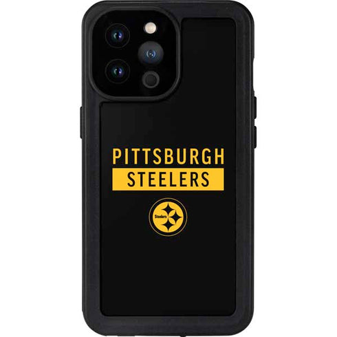NFL Pittsburgh Steelers Black Performance Series iPhone 14 Pro Max Waterproof Case