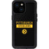 NFL Pittsburgh Steelers Black Performance Series iPhone 15 Waterproof Case