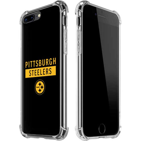 NFL Pittsburgh Steelers Black Performance Series iPhone 7/8 Plus Clear Case