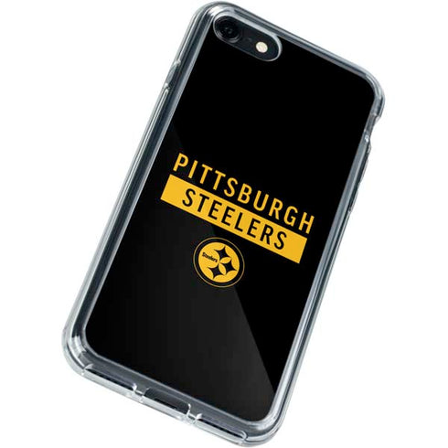 NFL Pittsburgh Steelers Black Performance Series iPhone SE (2nd & 3rd Gen) Clear Case
