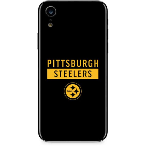 NFL Pittsburgh Steelers Black Performance Series iPhone XR Skin