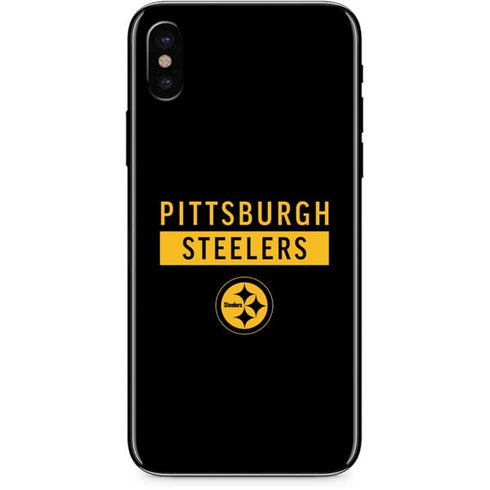NFL Pittsburgh Steelers Black Performance Series iPhone XS Skin