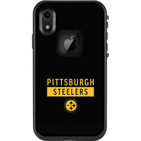 NFL Pittsburgh Steelers Black Performance Series LifeProof Fre iPhone Skin
