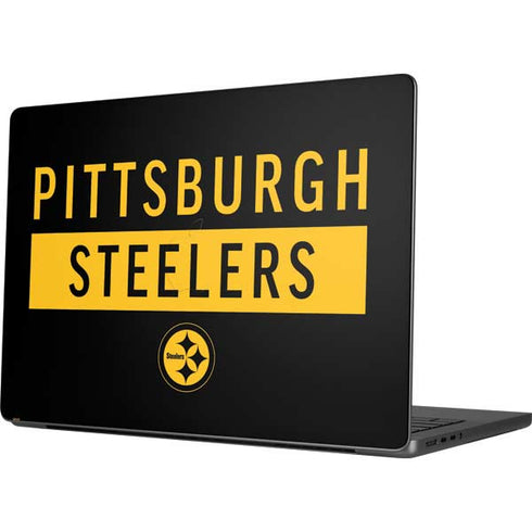 NFL Pittsburgh Steelers Black Performance Series MacBook Pro 14in (2021-24) Skin
