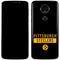 NFL Pittsburgh Steelers Black Performance Series Moto E5 Plus Skin
