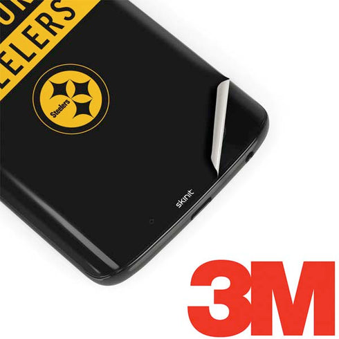 NFL Pittsburgh Steelers Black Performance Series Moto G6 Skin