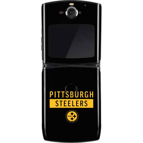 NFL Pittsburgh Steelers Black Performance Series Motorola RAZR Skin