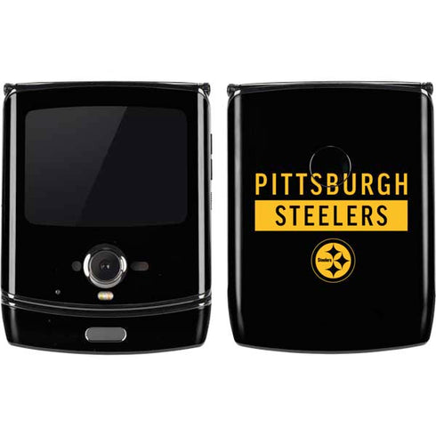 NFL Pittsburgh Steelers Black Performance Series Motorola RAZR Skin