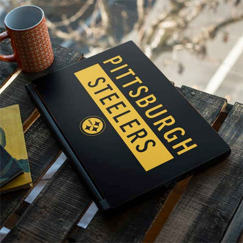 NFL Pittsburgh Steelers Black Performance Series MSI GS65 Stealth Laptop Skin