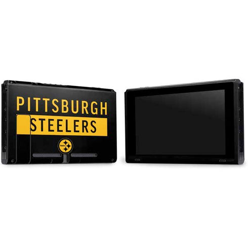 NFL Pittsburgh Steelers Black Performance Series Nintendo Switch Bundle Skin