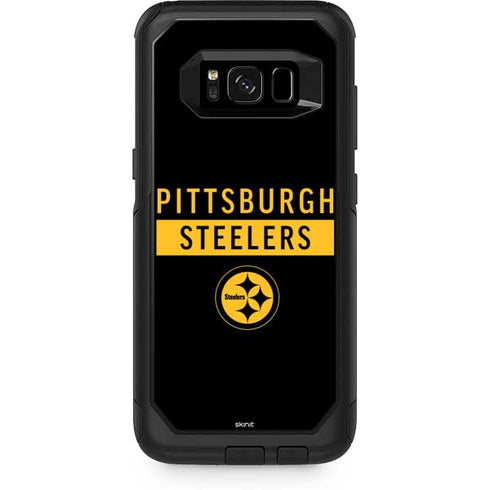 NFL Pittsburgh Steelers Black Performance Series Otterbox Commuter Galaxy Skin