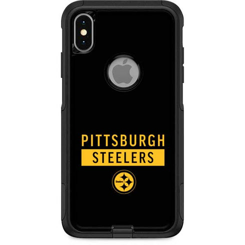 NFL Pittsburgh Steelers Black Performance Series Otterbox Commuter iPhone Skin