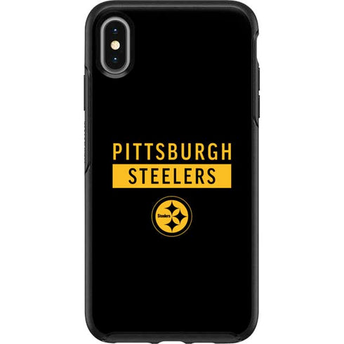 NFL Pittsburgh Steelers Black Performance Series Otterbox Symmetry iPhone Skin
