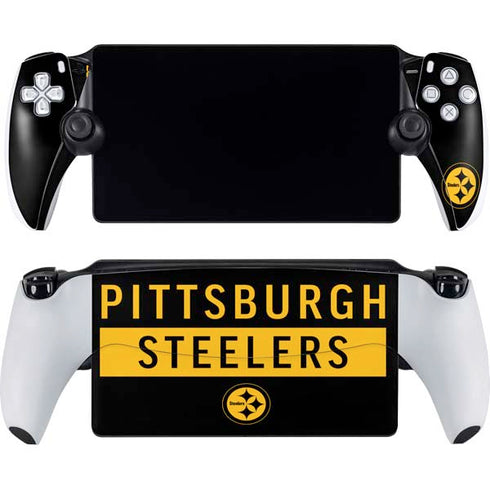 NFL Pittsburgh Steelers Black Performance Series PlayStation Portal Remote Player Skin