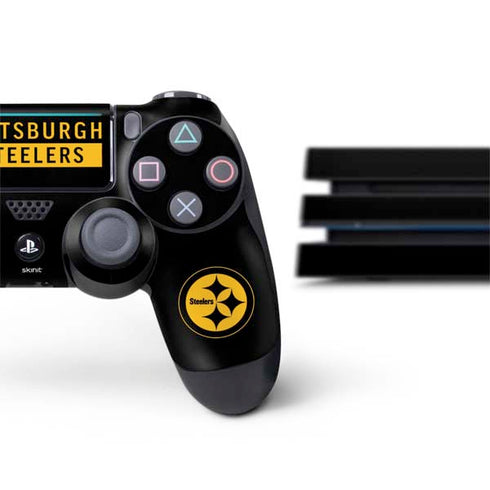 NFL Pittsburgh Steelers Black Performance Series PS4 Pro Bundle Skin