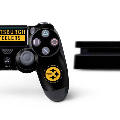 NFL Pittsburgh Steelers Black Performance Series PS4 Slim Bundle Skin