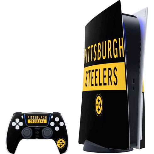 NFL Pittsburgh Steelers Black Performance Series PS5 Bundle Skin