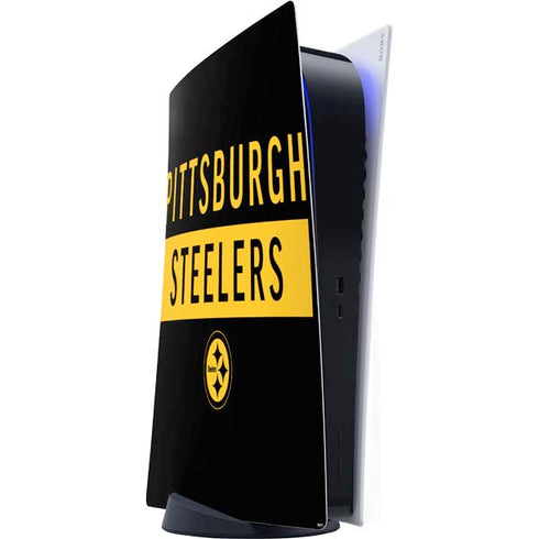 NFL Pittsburgh Steelers Black Performance Series PS5 Digital Edition Console Skin