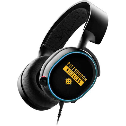 NFL Pittsburgh Steelers Black Performance Series SteelSeries Arctis 3 Skin