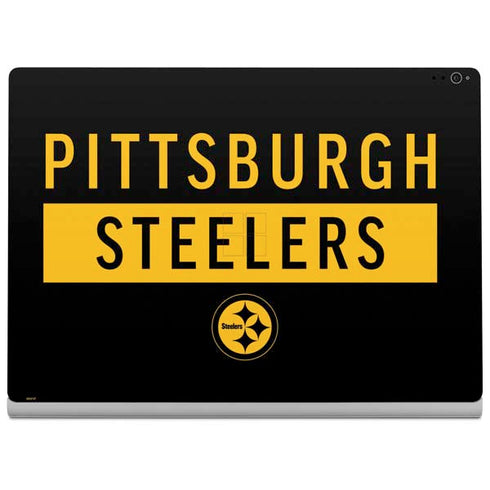 NFL Pittsburgh Steelers Black Performance Series Surface Book 2 15in Skin