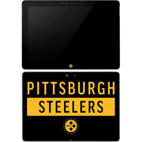 NFL Pittsburgh Steelers Black Performance Series Surface Go Skin
