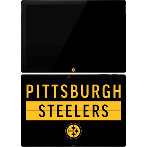 NFL Pittsburgh Steelers Black Performance Series Surface Pro 7 Skin