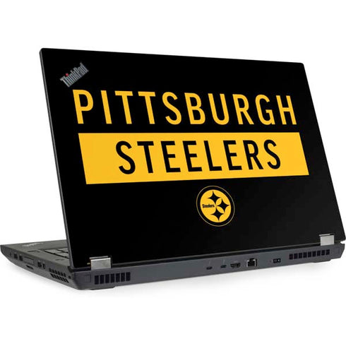 NFL Pittsburgh Steelers Black Performance Series Lenovo ThinkPad Skin