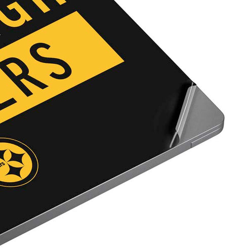 NFL Pittsburgh Steelers Black Performance Series Universal Laptop 12in (9.8 x 6.8in) Skin