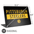 NFL Pittsburgh Steelers Black Performance Series Universal Laptop 15in (12.2 x 8.8in) Skin