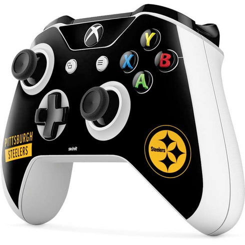 NFL Pittsburgh Steelers Black Performance Series Xbox One S Controller Skin