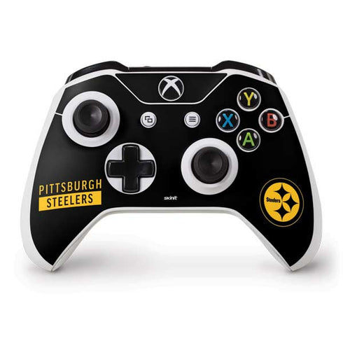 NFL Pittsburgh Steelers Black Performance Series Xbox One S Controller Skin