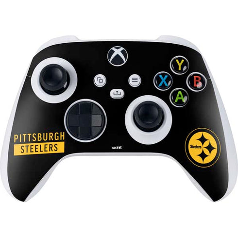 NFL Pittsburgh Steelers Black Performance Series Xbox Series S Controller Skin