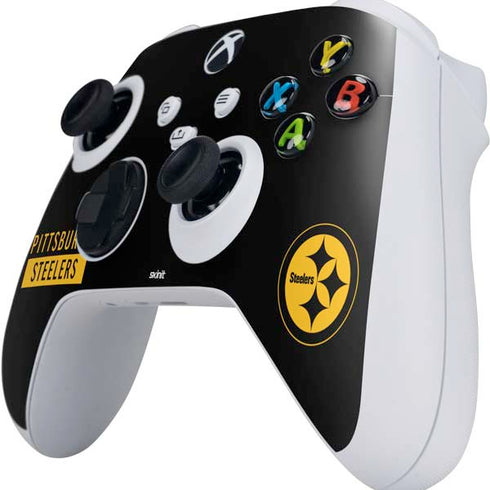 NFL Pittsburgh Steelers Black Performance Series Xbox Series S Controller Skin
