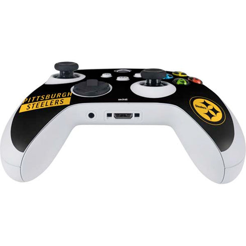 NFL Pittsburgh Steelers Black Performance Series Xbox Series S Controller Skin