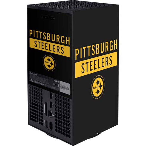 NFL Pittsburgh Steelers Black Performance Series Xbox Series X Bundle Skin