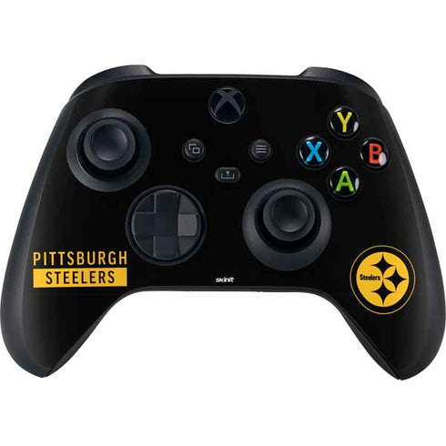 NFL Pittsburgh Steelers Black Performance Series Xbox Series X Bundle Skin