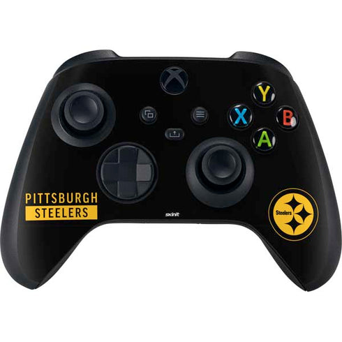NFL Pittsburgh Steelers Black Performance Series Xbox Series X Controller Skin