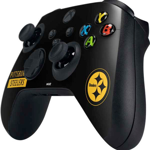 NFL Pittsburgh Steelers Black Performance Series Xbox Series X Controller Skin